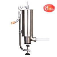 8 LBS Homemade Stainless Steel Sausage Meat Stuffer Sausage Making Machine