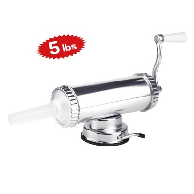 5lbs Hand Operated Sausage Filler Aluminum Sausage Making Stuffer