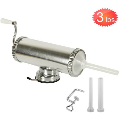 3 LBS Homemade Aluminum Sausage Maker With Suction Base & 3 Filling Nozzles