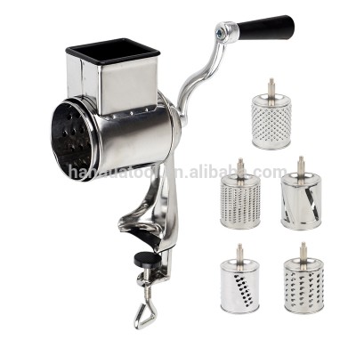 Multi Grater Cheese Grater Manual Food Grater with 5 Drum Blades